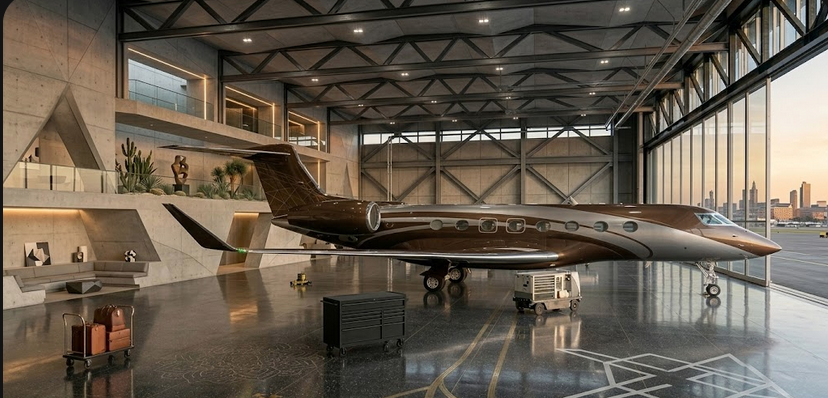 Gulfstream G800 ultra long range business jet on tarmac